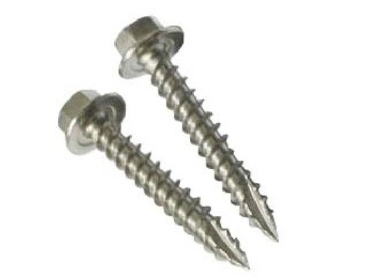 Stainless Steel Metal Screws Thread Cutting Hex Washer Head Type 17 Screw