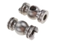 Polished Machined Metal Parts Silver Stainless Harden Parallel Pin M6 for Spring Loader